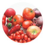 Red Fruit And Vegetables Stickers