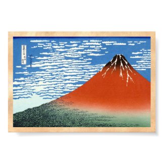 Red Fuji southern wind clear morning Posters