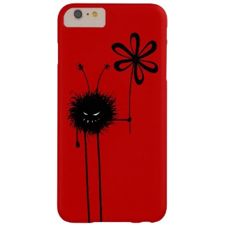 Red Funny Gothic Evil Flower Bug Barely There iPhone 6 Plus Case