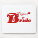 Red Future Bride mousepads