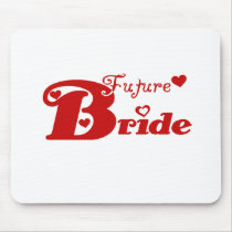 Red Future Bride mousepads