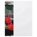 Red Fuzzy Dice in Convertible flyers