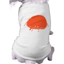 red fuzzy duzzle monster dog clothes