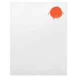 red fuzzy duzzle monster letterhead design