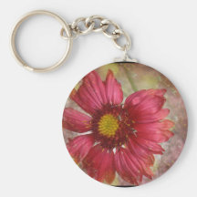 Red Gaillardia Keychain