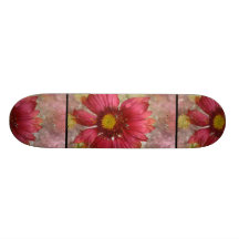 Red Gaillardia Skateboard