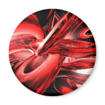 Red Gamma Radiation Abstract Magnet