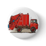 Red Garbage Truck Pins