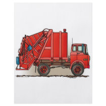 Red Garbage Truck flyers by art1st Red Garbage Truck flyers