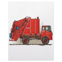 Red Garbage Truck Letterhead Template