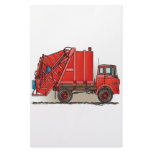 Red Garbage Truck stationery
