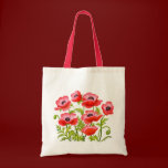 Red Garden Poppy Flowers Bag bags