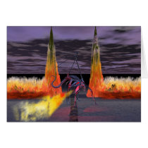 Red Gate Guardian cards by Nightscape_Creations Red Gate Guardian cards
