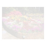 Red General garden flowers Customized Letterhead