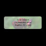 Red Gentian In Bloom Flower Address Label