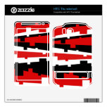 Red Geometric Striped HTC Thunderbolt Skin