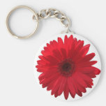 Red Gerber Daisy Keychain