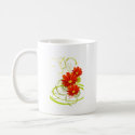 Red Gerbera Daisy mug