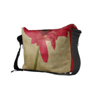 Red Gerbera Flower rickshawmessengerbag