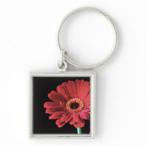 Red Gerbera keychain