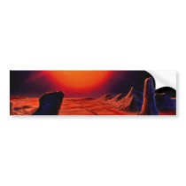 Red giant Sun Bumper Sticker