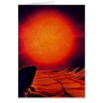 Red giant Sun Card