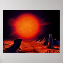 Red giant Sun Print