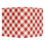 Red Gingham binders
