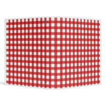 Red Gingham Binder by thepinkschoolhouse Red Gingham Binder