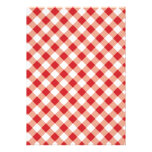 Red Gingham Custom Invite