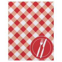 Red Gingham & Cutlery Full Color Flyer