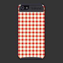 Red gingham iphone 5 case skinit case