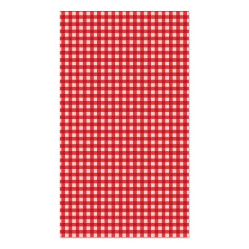 Red Gingham & Mint Mason Jar Favor Tags Business Card Template (back side)