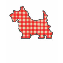 Red Gingham Pup kids t-shirt by TOEtalitee Red Gingham Pup kids t-shirt