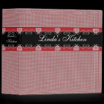 Red Gingham Recipe Book binders