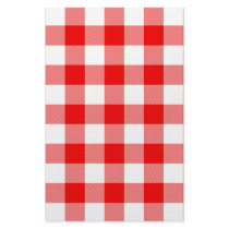 Red Gingham Customized Stationery