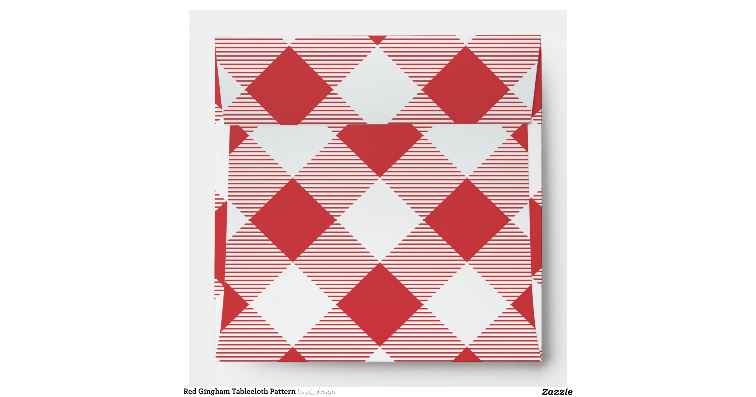 red_gingham_tablecloth_pattern_envelope