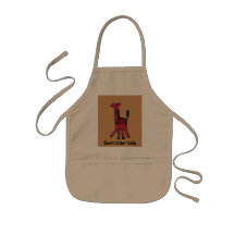 Red Giraffe Apron