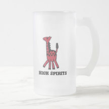 Red Giraffe" High Spirits" Coffee Mug