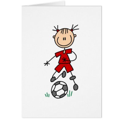 cartoon girl soccer player