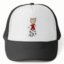 Red Girls Soccer Hat