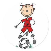 Red Girls Soccer Sticker by stick_figures Red Girls Soccer Sticker