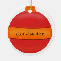 Red Glass Bulb Christmas Tree Ornament