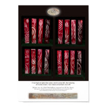 Red Glass Flute Vases posters