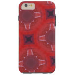 red glass pattern tough iPhone 6 plus case