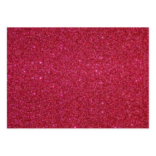 Red glitter bling business card template (back side)