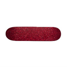Red Glitter Custom Skate Board