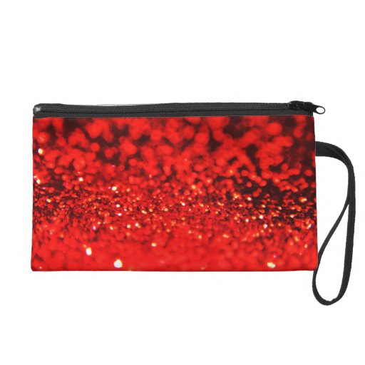 red glitter bag