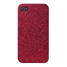 Red Glitter iPhone 4 Case