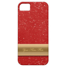 Red Glitter iPhone 5 Covers